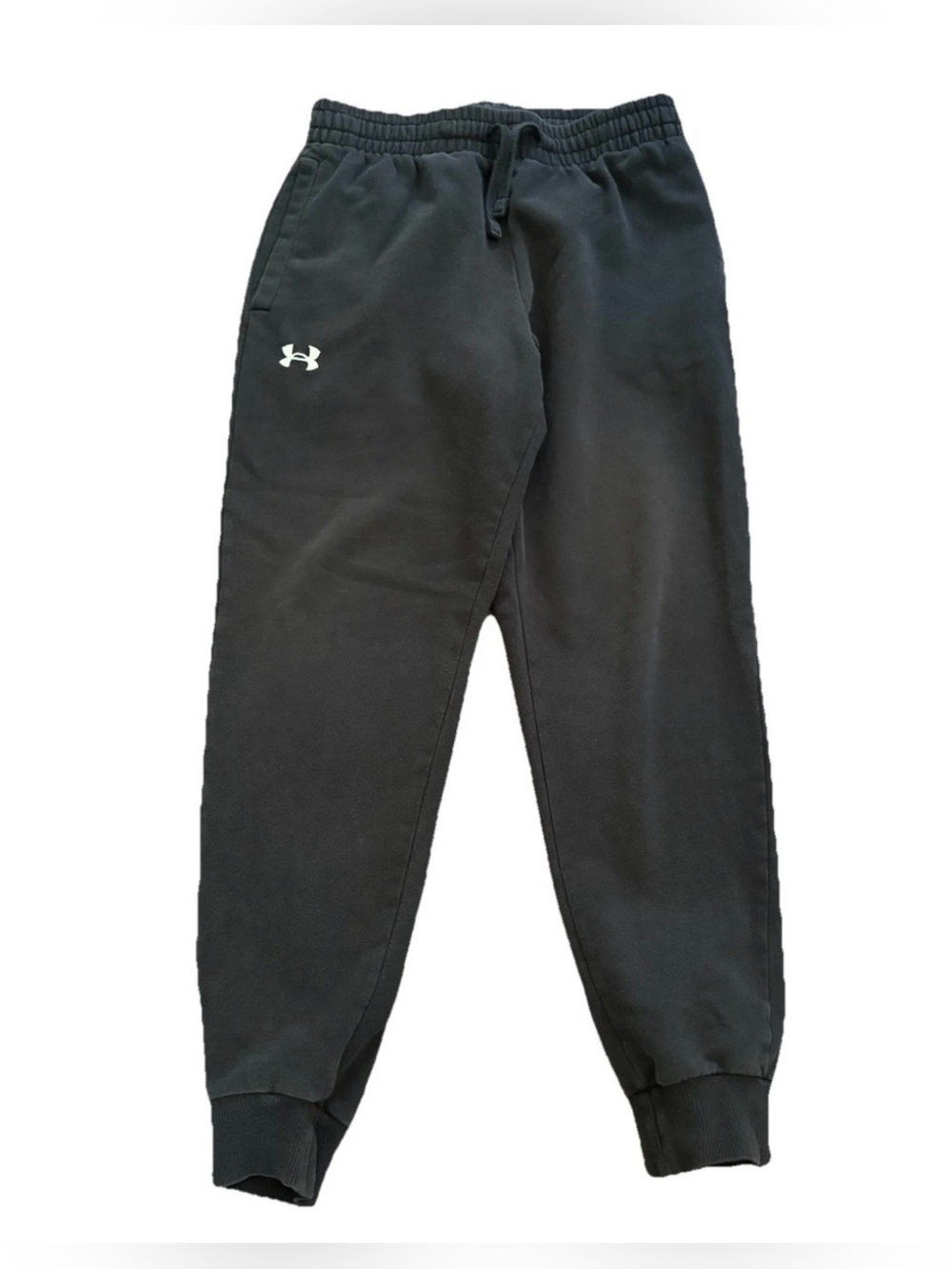 Under Armour Men’s Fleece Joggers Size Medium Black Sweatpants Tapered Cuffed